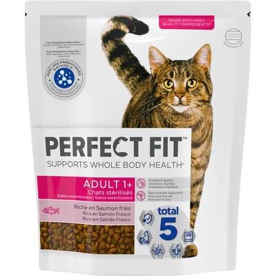 Perfect Fit Croquettes Saumon pour chat adulte stérilisé, 1,4kg