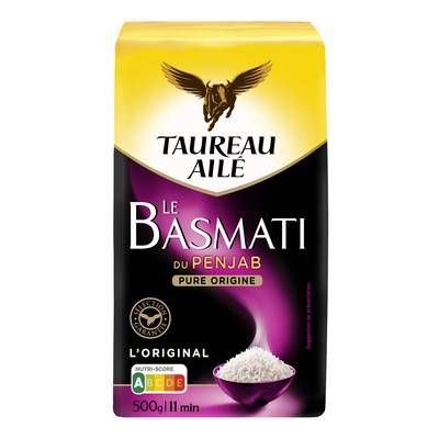 Taureau Ailé Riz Basmati du Penjab Long Grain, 500g