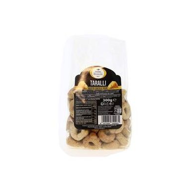 Terre di Puglia Taralli Goût Fromage et Poivre- Biscuits salés, 300g
