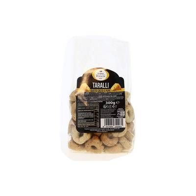 Terre di Puglia Taralli Goût Fromage et Poivre- Biscuits salés, 300g