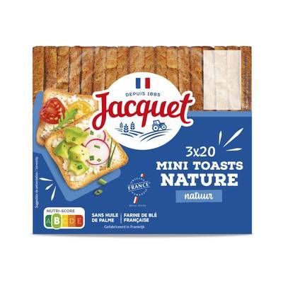 Jacquet Mini Toast Nature, 255g