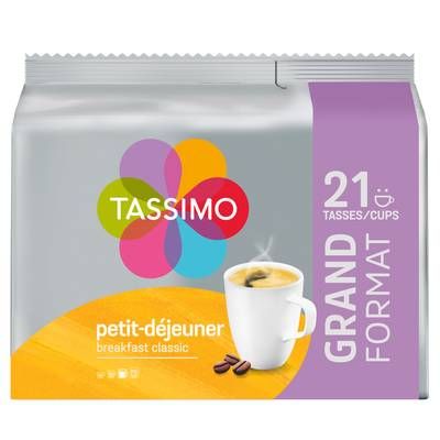 Tassimo Café dosettes petit-déjeuner, 21 dosttes