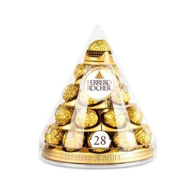 Ferrero Rocher Cône 28 bouchées, 350g