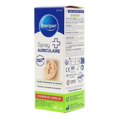 Steripan Spray auriculaire élimination du cérumen, 40ml