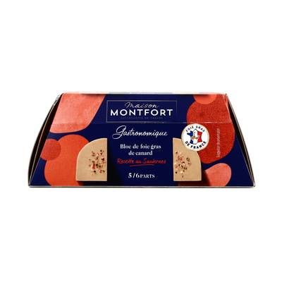 Maison Montfort Bloc de Foie Gras de Canard au Sauternes Excellence, 5-6 parts - 200g