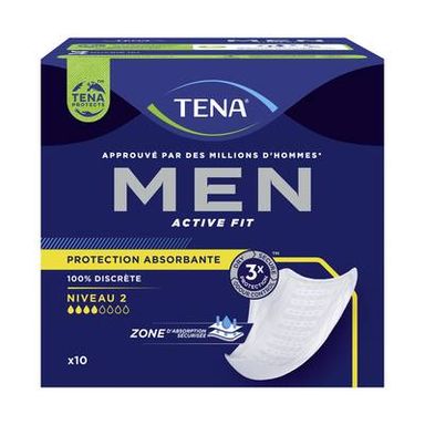 Tena Men Protection Homme Niveau 2, 10 pièces