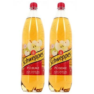 Schweppes Pomme, Lot de 2x1,5L
