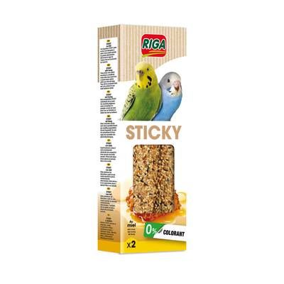 Riga Baguettes au miel pour perruches 60g, 2  baguettes