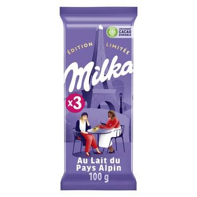 Milka Chocolat au lait du pays alpin, 3x100g