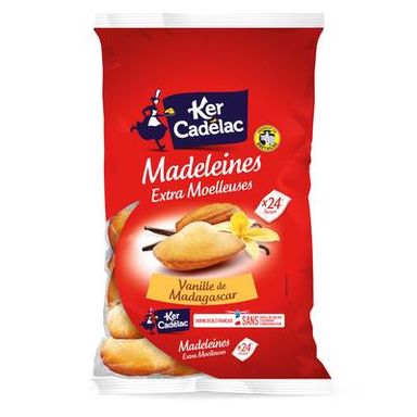 Ker Cadélac Madeleines Moelleuse à la Vanille de Madagascar, 600g