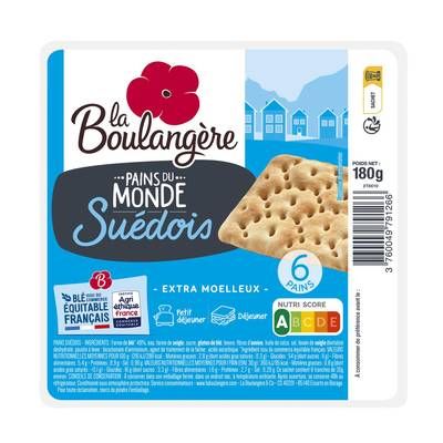 La Boulangère Pains Suédois, 6 pains - 180g