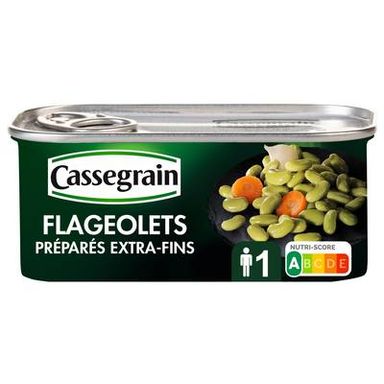 Cassegrain Flageolets préparés extra-fins, 130g