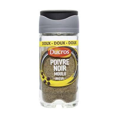 Ducros Poivre Noir Moulu Doux, 32g