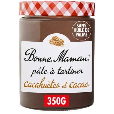 Bonne Maman Pate à Tartiner Cacahète et Cacao, 350g