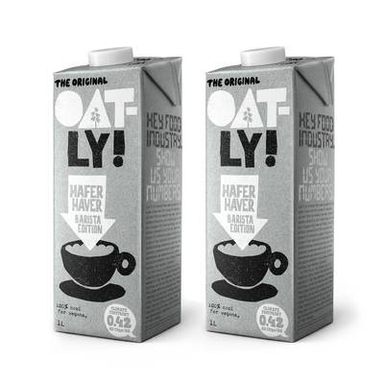 Oatly Avoine Barista Boisson Végétale, Lot de 2x1L