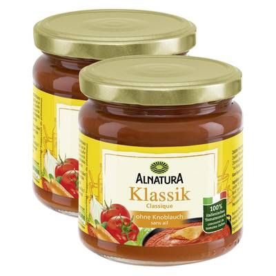 Alnatura Sauce Tomate Classique Bio, Lot de 2x350g
