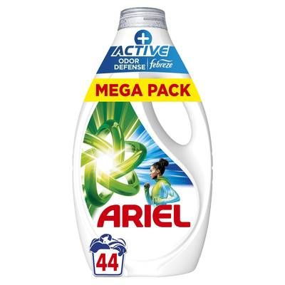 Ariel Lessive Liquide Active + Contre les Odeurs, 1,98L
