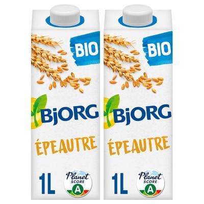 Bjorg Epeautre sans sucres ajoutés Boisson Végétale Bio, Lot de 2x1L