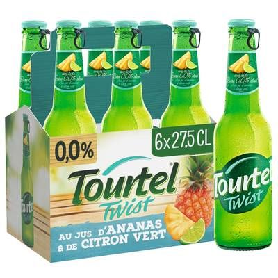 Tourtel Twist ananas 0.00%, 6x27,5cl