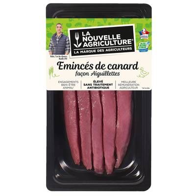 La Nouvelle Agriculture Emincés de Canard Façon Aiguillette Bleu Blanc Coeur, 200g