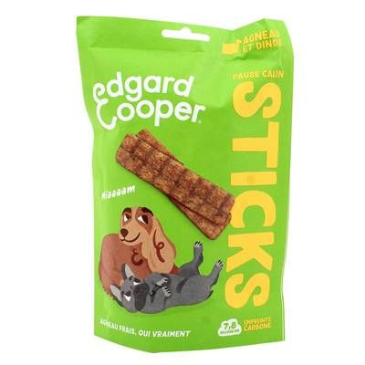 Edgard Cooper Stick à mâcher Agneau - Friandise Récompense pour chien adulte, 75g