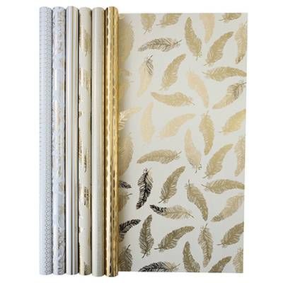 Clairefontaine Un rouleau de papier cadeau Premium Trésor, Dimensions  0,7 x 2 m