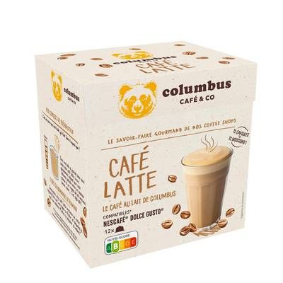 Columbus Café & CO Café Latte Capsules, 12 capsules