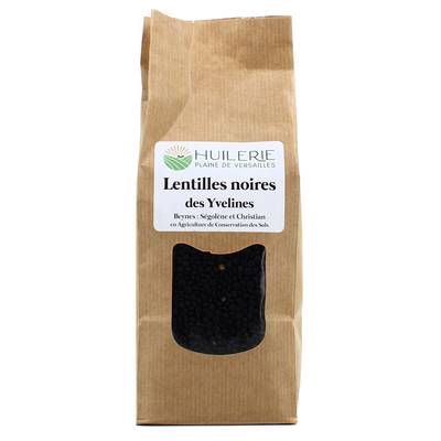 Huilerie Plaine de Versailles Lentilles Noires cultivées dans les Yvelines, 500g