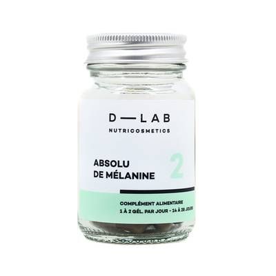 D-Lab Absolu de mélanine- Pigmente & intensifie le bronzage - Compléments Alimentaires, 47g