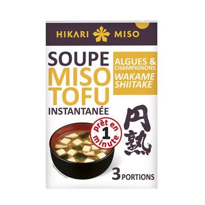 Hikari Miso Soupe miso tofu instantanée, 60g