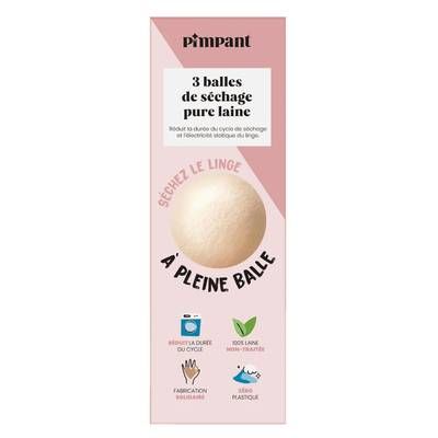 Pimpant Balle de séchage, 3 balles