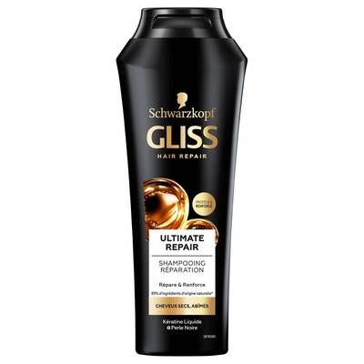Schwarzkopf - Gliss Shampooing ultimate repair à la kératine liquide, 250ml