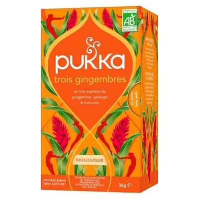 Pukka PUKKA infusion 3 gingembres bio 20s, 20 sachets