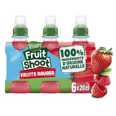 Teisseire Boisson fruit shoot au jus de fruits rouges, 6x20cl