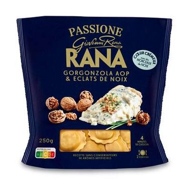 Giovanni Rana Raviolis Frais Gorgonzola AOP & Eclats de Noix, 250g