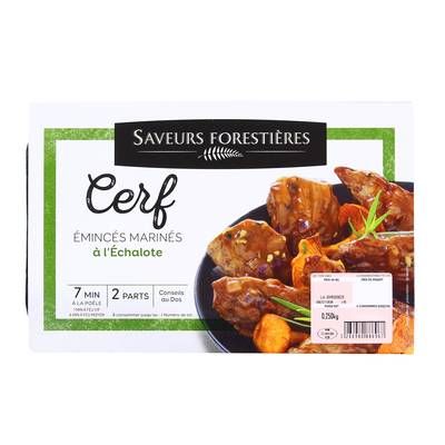 Saveurs Forestières Emincé de Cerf aux échalottes, 250g