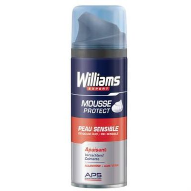 Williams Mousse à raser peau sensible, 200ml