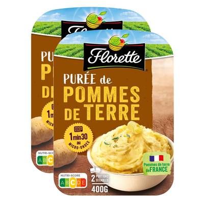Florette Purée de Pommes de Terre, Lot de 2x400g