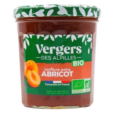 Vergers des Alpilles Confiture Extra Abricot Bio, 370g