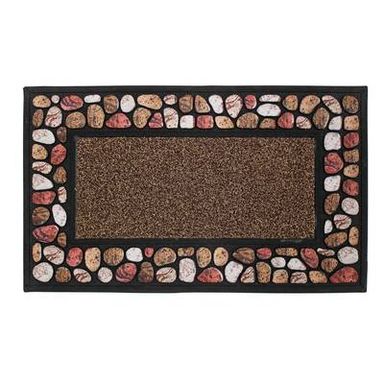 Douceur D Interieur Tapis d'entrée relief Cailloux, 45 x 75 cm