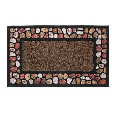 Douceur D Interieur Tapis d'entrée relief Cailloux, 45 x 75 cm
