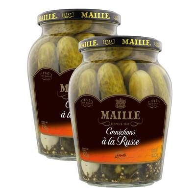 Maille Cornichons à la russe, Lot de 2x440g