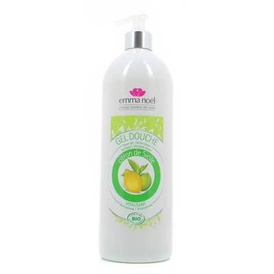 Emma Noel Gel Douche au Citron de Sicile Cosmébio, 1L