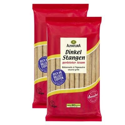 Alnatura Bâtonnets à l'épeautre bio, Lot de 2x75g