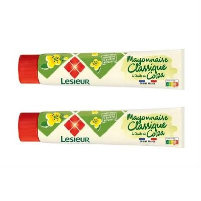Lesieur Mayonnaise Classique aux Oeufs en Tube, Lot de 2x175g