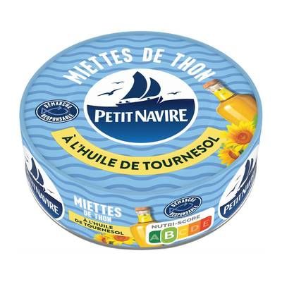 Petit Navire Miettes de Thon à l'Huile de Tournesol, 80g