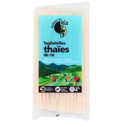 Autour Du Riz Nouilles de riz Thaies bio sans gluten, 400g