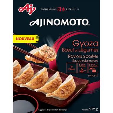 Ajinomoto Gyozas au B¿uf et aux légumes, 10 gyozas - 212g