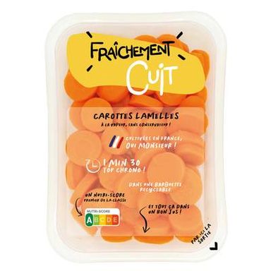 Fraîchement Cuit Carottes Lamelles, 280g