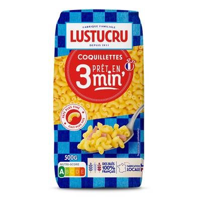 Lustucru Pâtes Coquillettes Cuisson Rapide, 500g